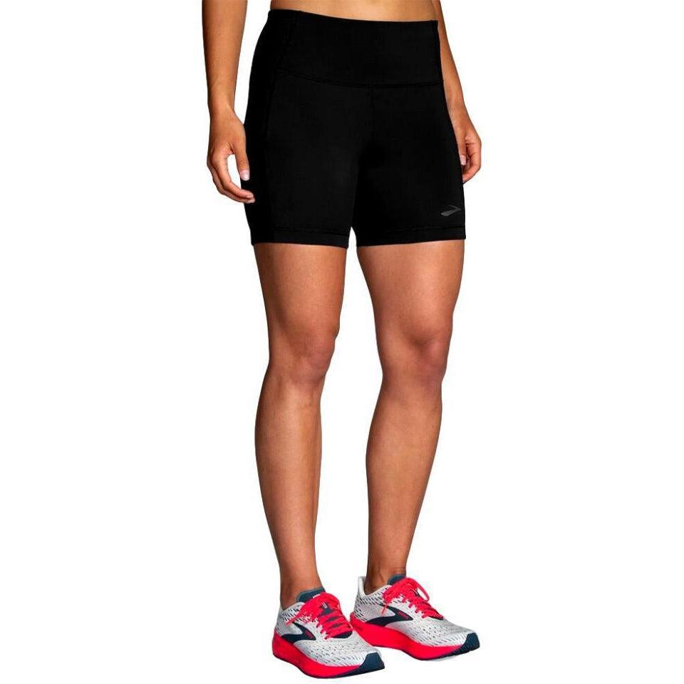 Brooks-Women's Brooks Method 5" Short Tight-Black-Pacers Running
