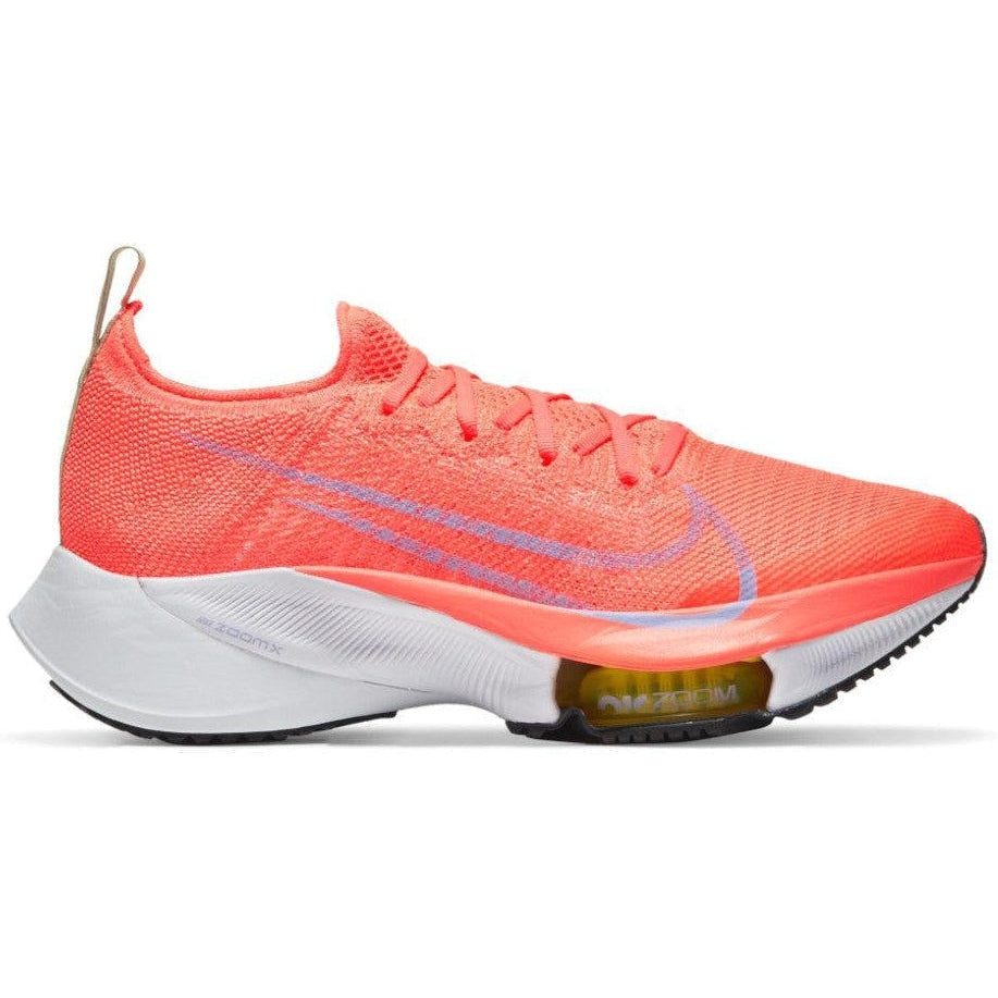 Nike-Women's Nike Air Zoom Tempo NEXT%-Bright Mango/Purple Pulse/White-Pacers Running