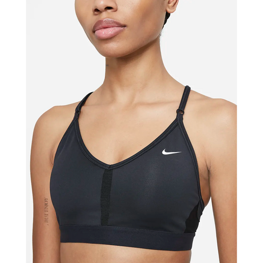 Nike-Women's Nike DRI-FIT Indy Bra-Black/White-Pacers Running