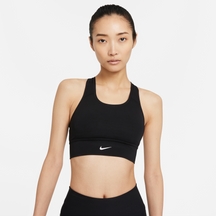 Nike-Women's Nike Dri-FIT Swoosh Padded Bra-Black/White-Pacers Running