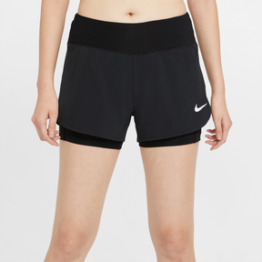 Nike-Women's Nike Eclipse 2 in 1 Shorts-Black-Pacers Running