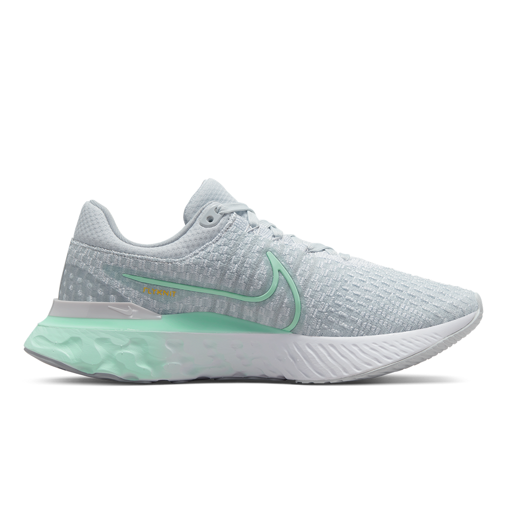 Nike-Women's Nike React Infinity Run Flyknit 3-Pure Platinum/Mint Foam-White-Pacers Running