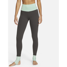 Nike-Women's Nike Yoga Dri-FIT Luxe 7/8 High-Rise Color-Block Leggings-Medium Ash/Mint Foam/Grey Fog-Pacers Running