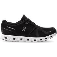 On-Women's On Cloud 5-Black/White-Pacers Running