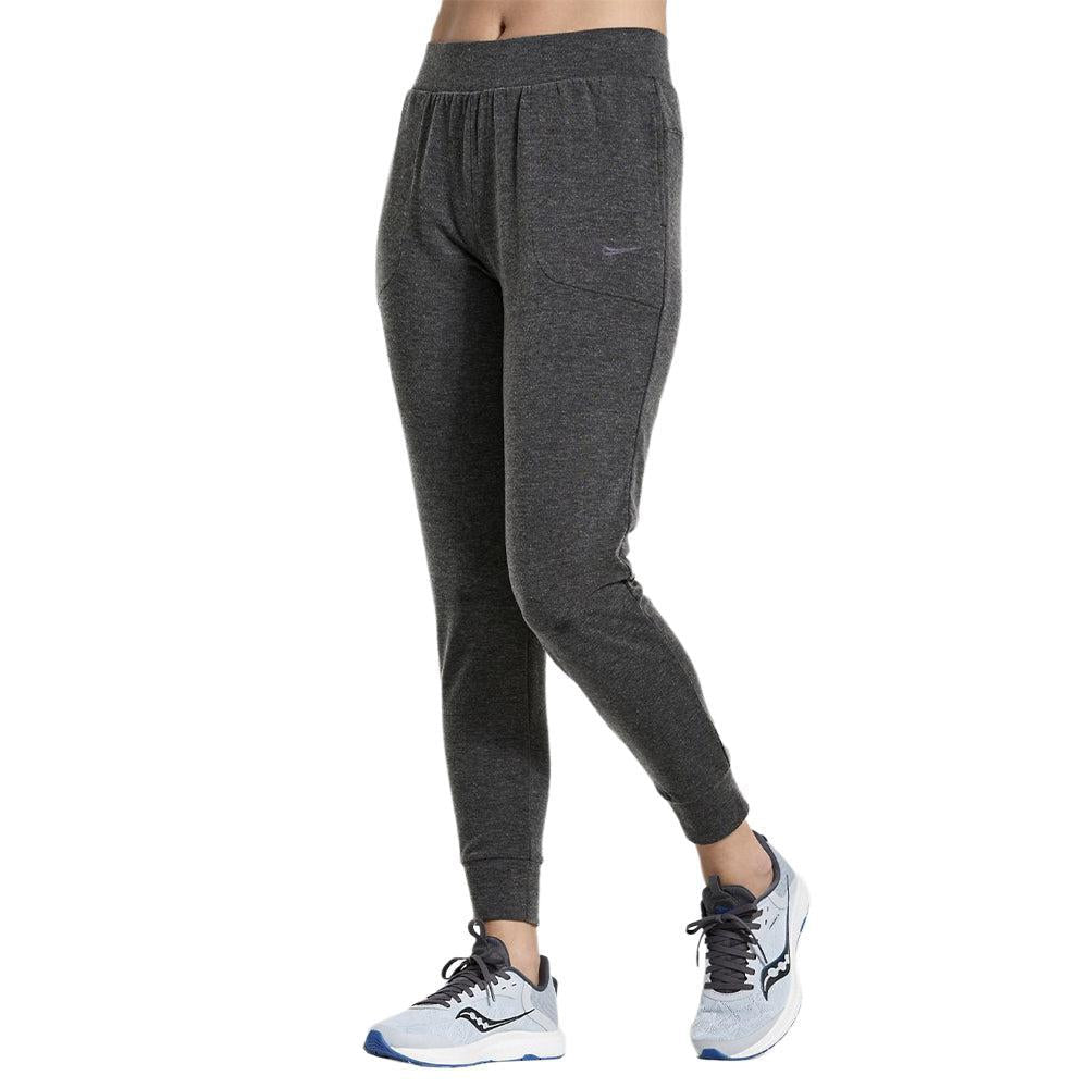 Saucony-Women's Saucony Boston Pant-Black Heather-Pacers Running
