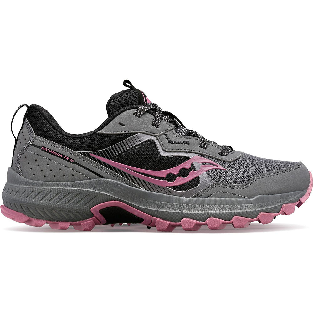 Saucony-Women's Saucony Excursion TR16-Charcoal/Rose-Pacers Running