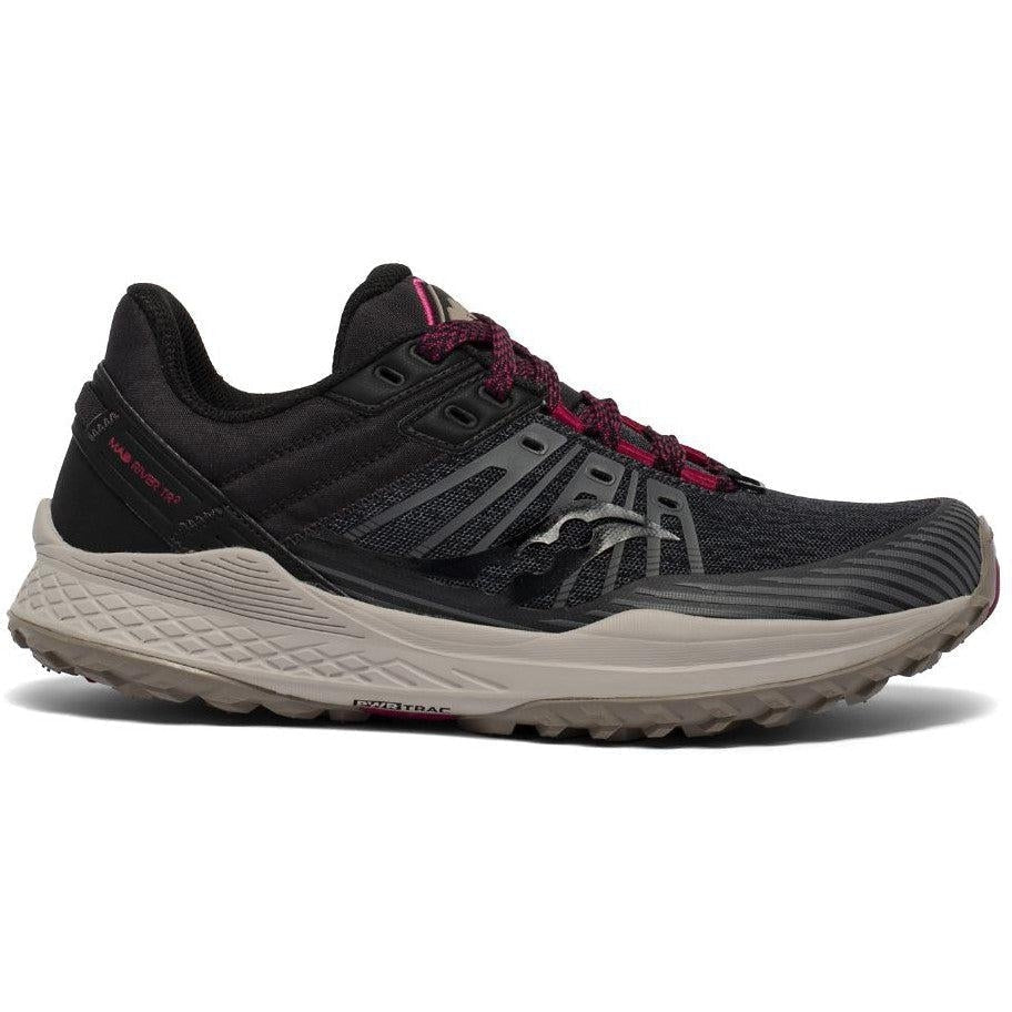 Saucony-Women's Saucony Mad River TR 2-Charcoal/Black-Pacers Running