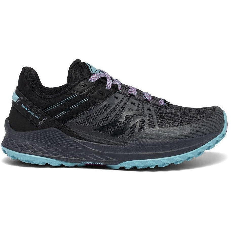 Saucony-Women's Saucony Mad River TR 2-Charcoal/Marine-Pacers Running