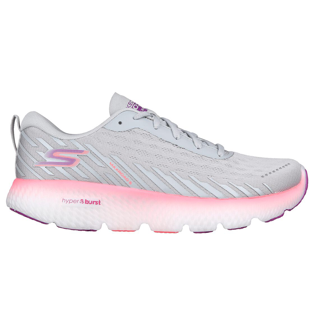Skechers-Women's Skechers Go Run Maxroad 5-Grey/Pink-Pacers Running