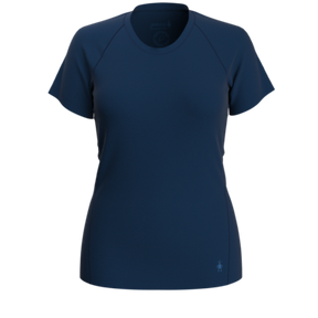 Smartwool-Women's Smartwool Merino Plant-Based Dye Short Sleeve Tee-Indigo Blue-Pacers Running